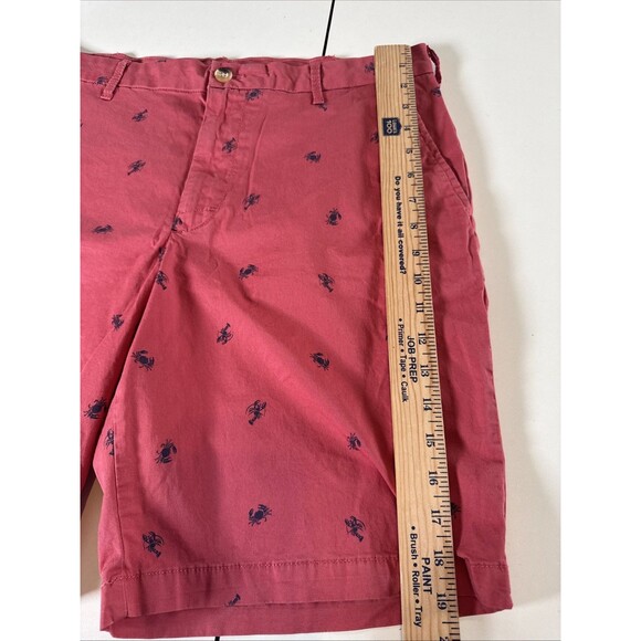 IZOD Performance Advantage Saltwater Golf Shorts 34 Lobsters Crabs Slash Pockets - Picture 5 of 8